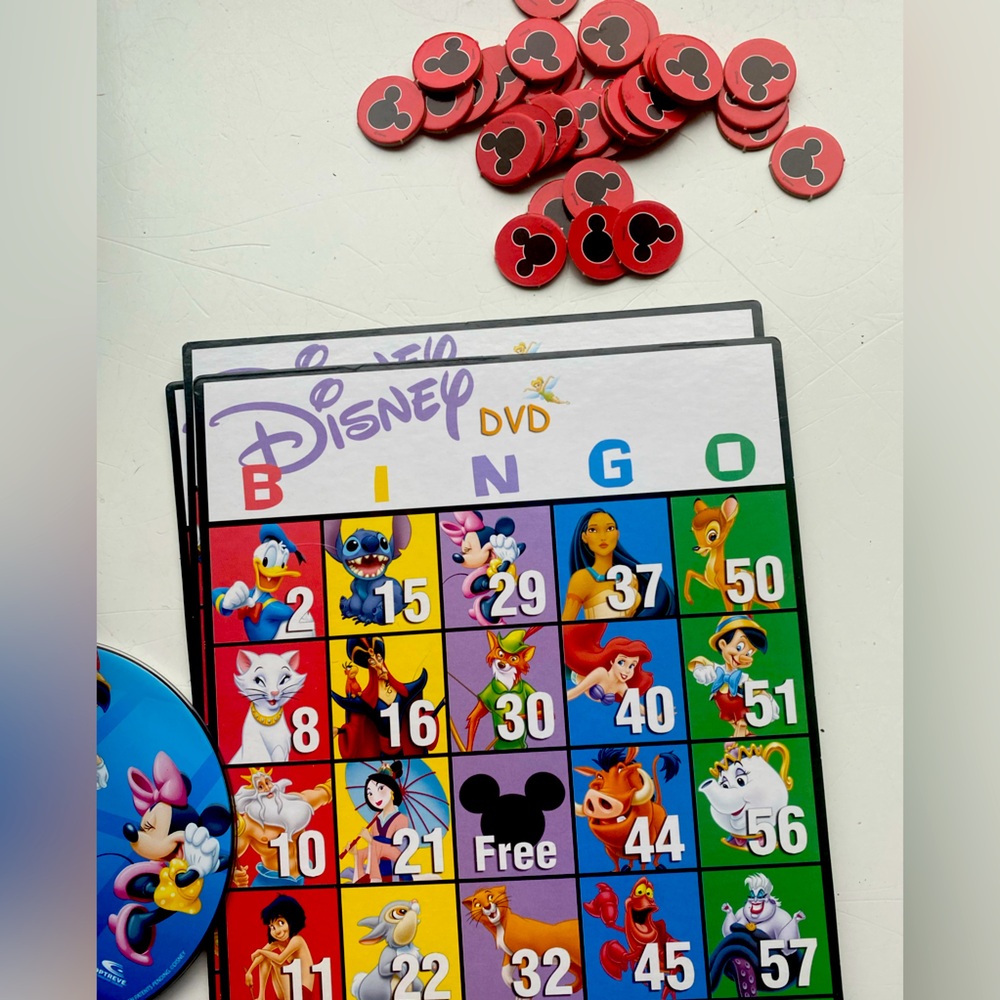 Disney DVD Bingo game